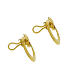 Estate Jewelry - Manfredi Pink Tourmaline Yellow Gold Earrings | Jewels