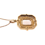 Estate Jewelry Estate Jewelry - Morganite & Diamond Rose Gold Necklace | Manfredi Jewels
