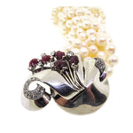 Estate Jewelry - Multistrand Cultured Pearl Bracelet | Manfredi Jewels