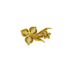 Estate Jewelry - Opal and Diamond 14k Gold Brooch | Manfredi Jewels