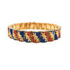 Estate Jewelry - Orange & Blue Enameled Bracelet | Manfredi Jewels