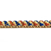 Estate Jewelry - Orange & Blue Enameled Bracelet | Manfredi Jewels