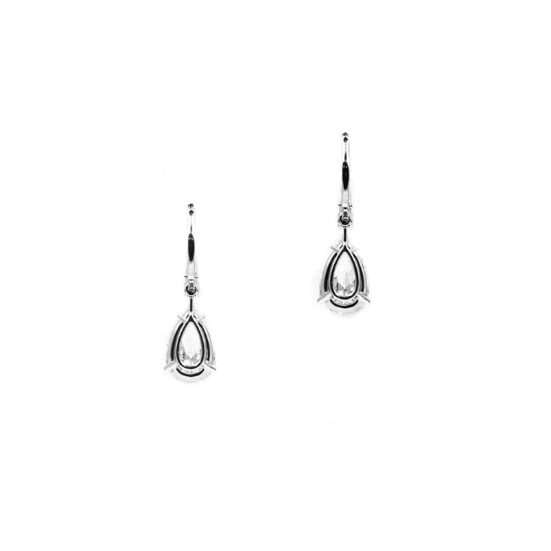 Estate Jewelry - Pear Shape Diamond Earrings | Manfredi Jewels