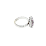 Estate Jewelry Estate Jewelry - Pink Sapphire & Diamond White Gold Ring | Manfredi Jewels