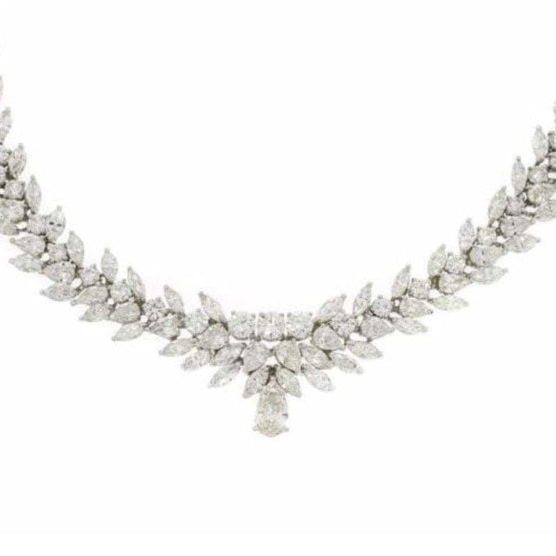 Estate Jewelry - Platinum 54.84 Carat Diamond Necklace | Manfredi Jewels