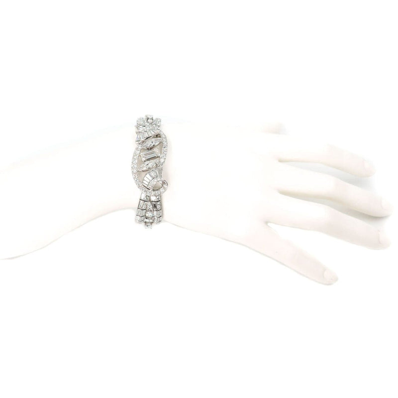 Estate Jewelry - Platinum Diamond Bracelet | Manfredi Jewels