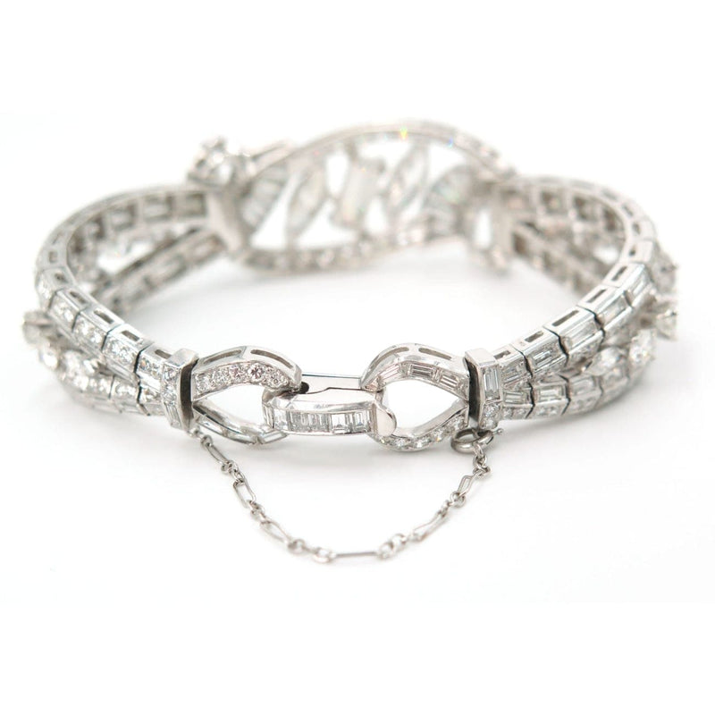 Estate Jewelry Estate Jewelry - Platinum Estate Diamond Bracelet | Manfredi Jewels