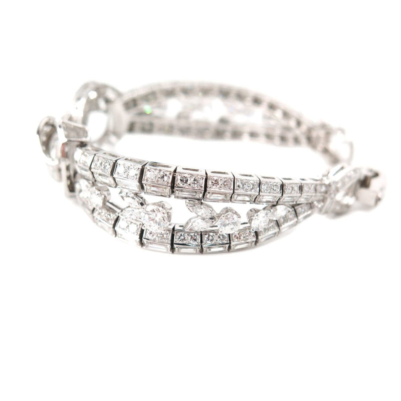 Estate Jewelry Estate Jewelry - Platinum Estate Diamond Bracelet | Manfredi Jewels