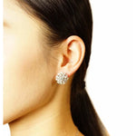 Estate Jewelry - Platinum Diamond cluster Drop Chandelier Earrings | Manfredi Jewels