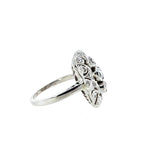Estate Jewelry - Platinum Vintage Diamond Ring | Manfredi Jewels