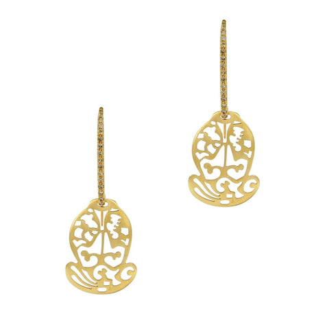 Pomellato Acorn Rose Gold Drop Earrings