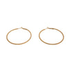 Estate Jewelry - Rose Gold In - Out Diamond Hoop Earrings | Manfredi Jewels