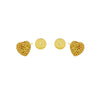 Estate Jewelry - Theo Fennell Yellow Sapphire Pave Heart Gold Earrings | Manfredi Jewels