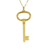 Estate Jewelry - Tiffany & Co. Yellow Gold Key Pendant | Manfredi Jewels