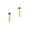 Estate Jewelry - Tribal Tanzanite Yellow Gold Earrings | Manfredi Jewels