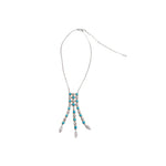 Estate Jewelry Estate Jewelry - Turquoise & Diamond White Gold Necklace | Manfredi Jewels