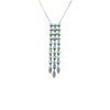 Estate Jewelry Estate Jewelry - Turquoise & Diamond White Gold Necklace | Manfredi Jewels