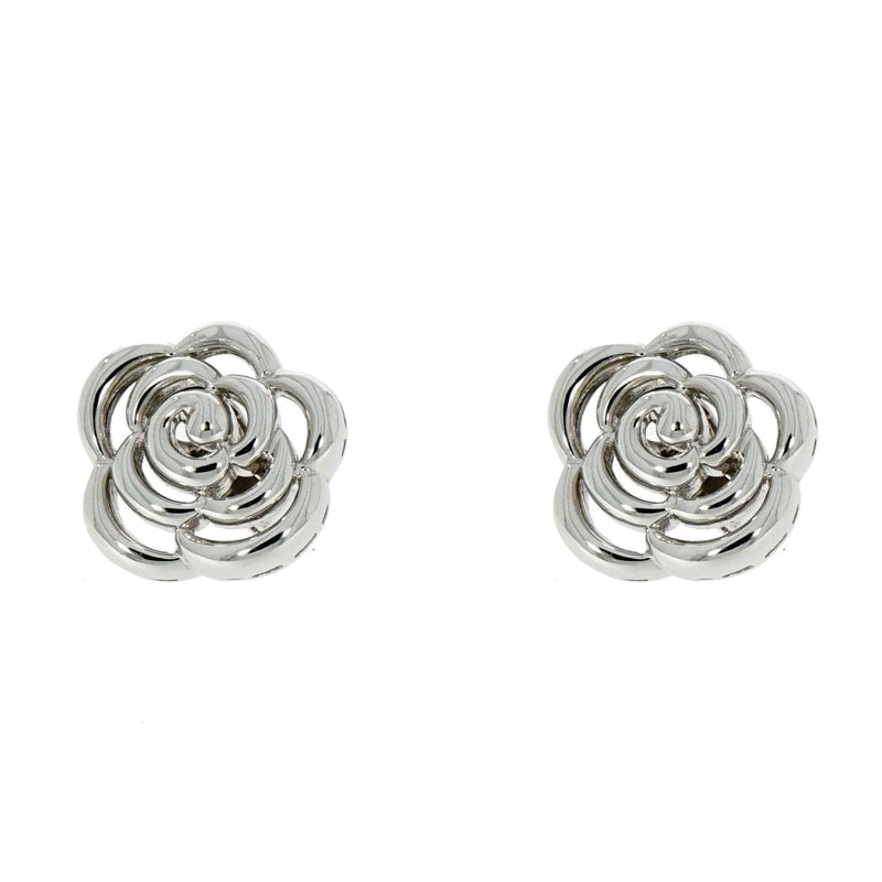 Estate Jewelry Van Cleef & Arpels White Gold Flower Stud Earrings ...