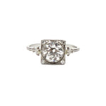 Estate Jewelry - Vintage Tiffany & Co. Platinum Engagement Ring | Manfredi Jewels