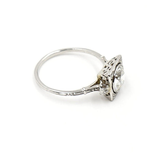 Estate Jewelry - Vintage Tiffany & Co. Platinum Engagement Ring | Manfredi Jewels