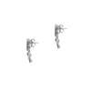 Estate Jewelry - White and Cognac Diamonds Gold Drop Earrings | Manfredi Jewels