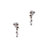 Estate Jewelry - White and Cognac Diamonds Gold Drop Earrings | Manfredi Jewels