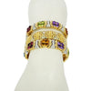 Estate Jewelry - Yellow and White Gold Cuff Bracelet | Manfredi Jewels