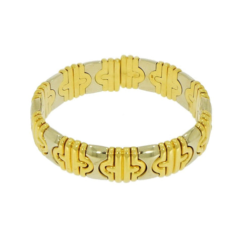 Yellow and White Gold Cuff Bracelet