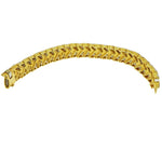 Estate Jewelry Estate Jewelry - Yellow Gold Diamond Herringbone Bracelet | Manfredi Jewels