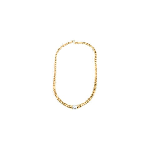 Yellow Gold Diamond Necklace