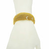 Estate Jewelry Estate Jewelry - Yellow Gold Mesh Bracelet with Diamond Swirls | Manfredi Jewels