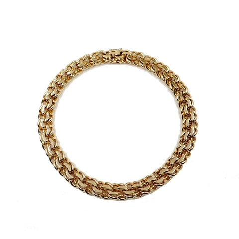 Yellow Gold Woven Necklace