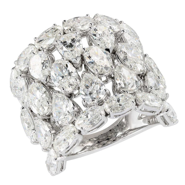 Etho Maria 18k White Gold Diamond Ring - Jewelry | Manfredi Jewels