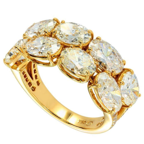 Etho Maria Jewelry - 18k Yellow Gold Oval Diamond Ring | Manfredi Jewels