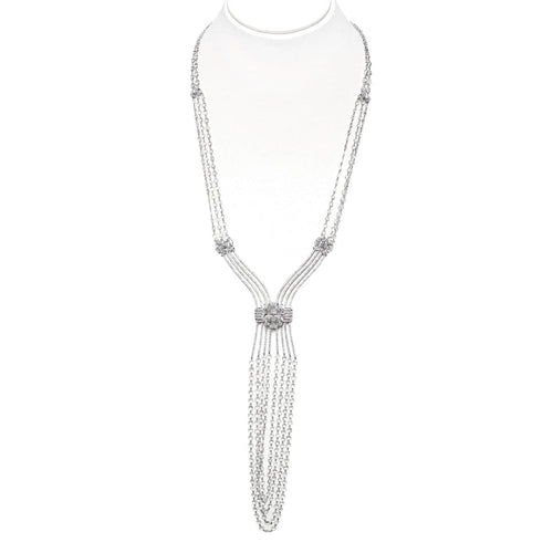 Etho Maria Jewelry - Briollete diamond chandelier necklace | Manfredi Jewels