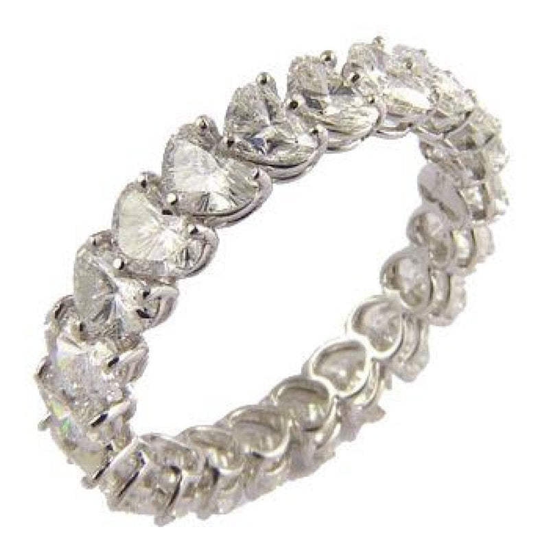 Etho Maria Jewelry - Heart diamond eternity band | Manfredi Jewels