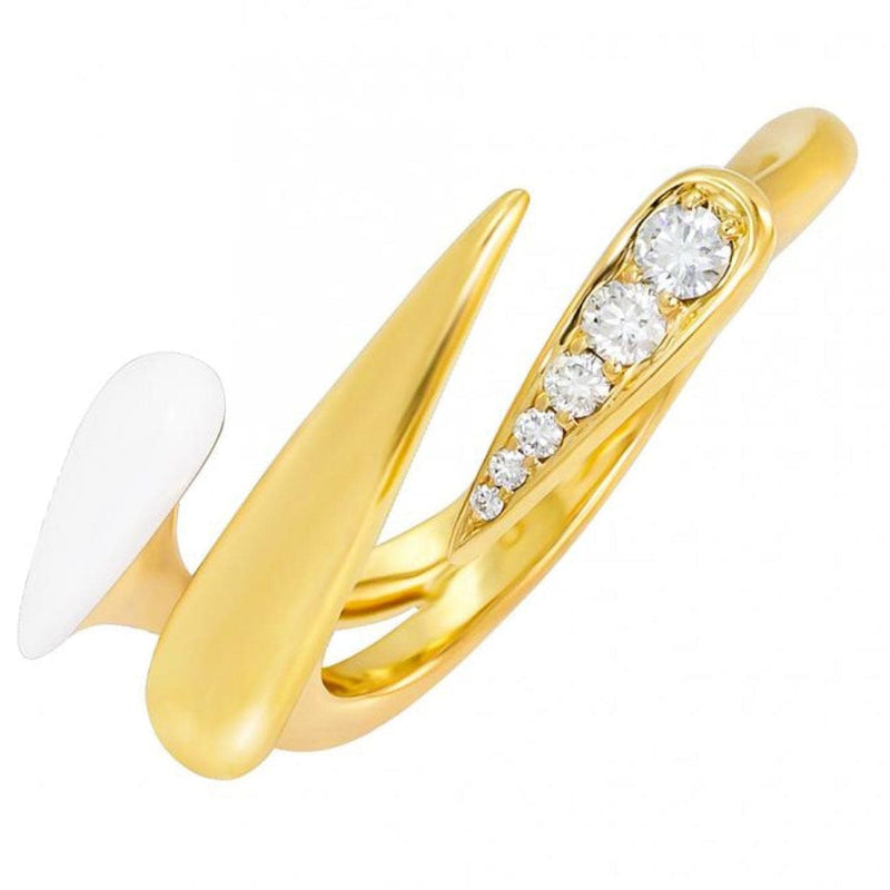 Etho Maria Jewelry - Noble Collection - HAND CARVED CERAMIC AND DIAMONDS RING | Manfredi Jewels