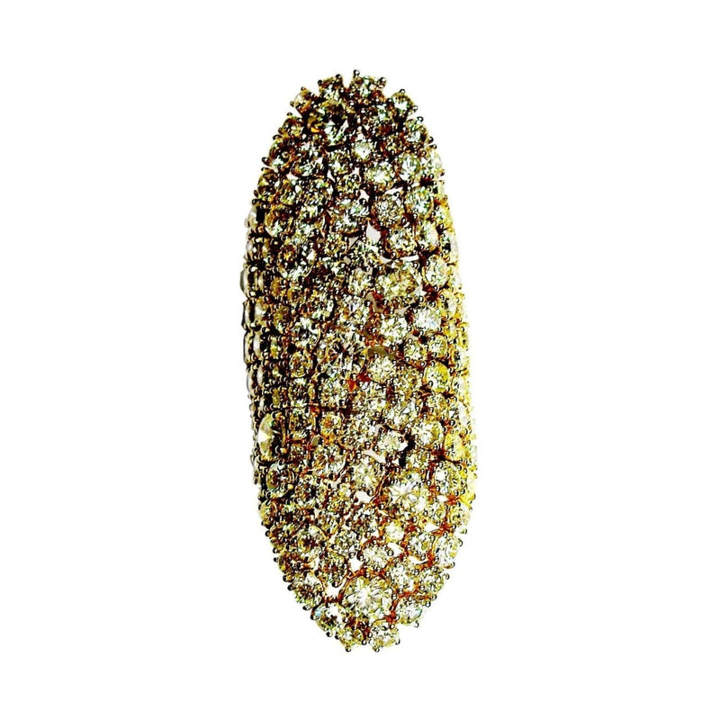 Etho Maria Jewelry - Oval long shape yellow diamonds ring | Manfredi Jewels