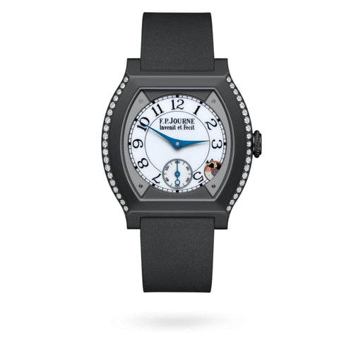 Élégante 40MM Titanium With Inserts And 2 Rows Of Diamonds
