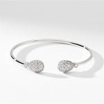 Fabergé Jewelry - Emotion 18K White Gold Diamond Open Bracelet | Manfredi Jewels