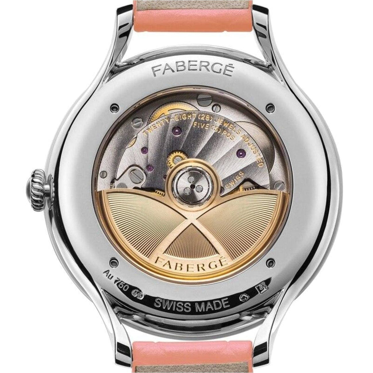Fabergé Watches - Flirt 36MM 18 Karat Rose Gold - White And Pink Dial | Manfredi Jewels