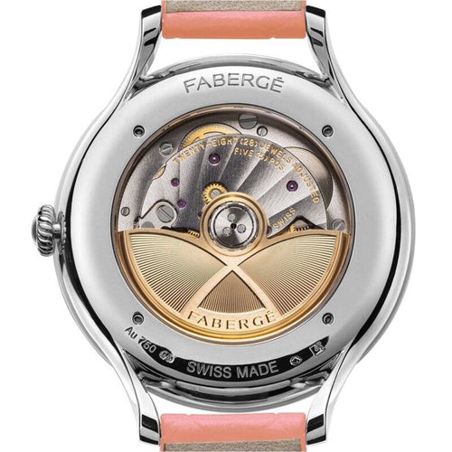 Fabergé Watches - Flirt 36MM 18 Karat Rose Gold White And Pink Dial | Manfredi Jewels
