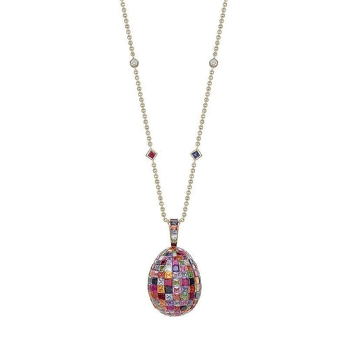 Fabergé Jewelry - Mosaic Multi - Coloured Pendant | Manfredi Jewels
