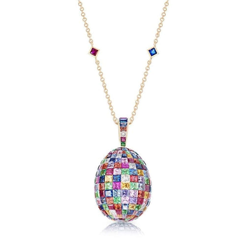 Fabergé Jewelry - Mosaic Multi - Coloured Pendant | Manfredi Jewels