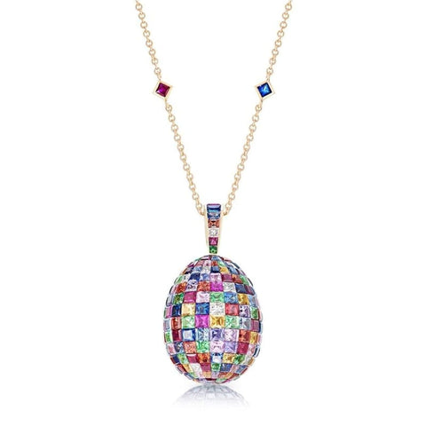 Mosaic Multi-Coloured Pendant