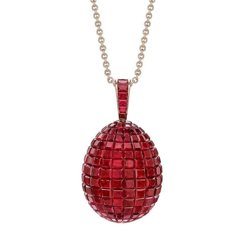 Fabergé Jewelry - Mosaic Ruby Pendant | Manfredi Jewels