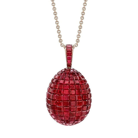 Mosaic Ruby Pendant