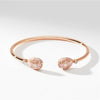 Fabergé Jewelry - Palais 18K Rose Gold Diamond Open Bracelet With Pink Enamel | Manfredi Jewels