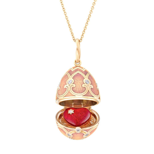 Fabergé Jewelry - Palais Tsarskoye Selo Rose Locket With Heart Surprise | Manfredi Jewels