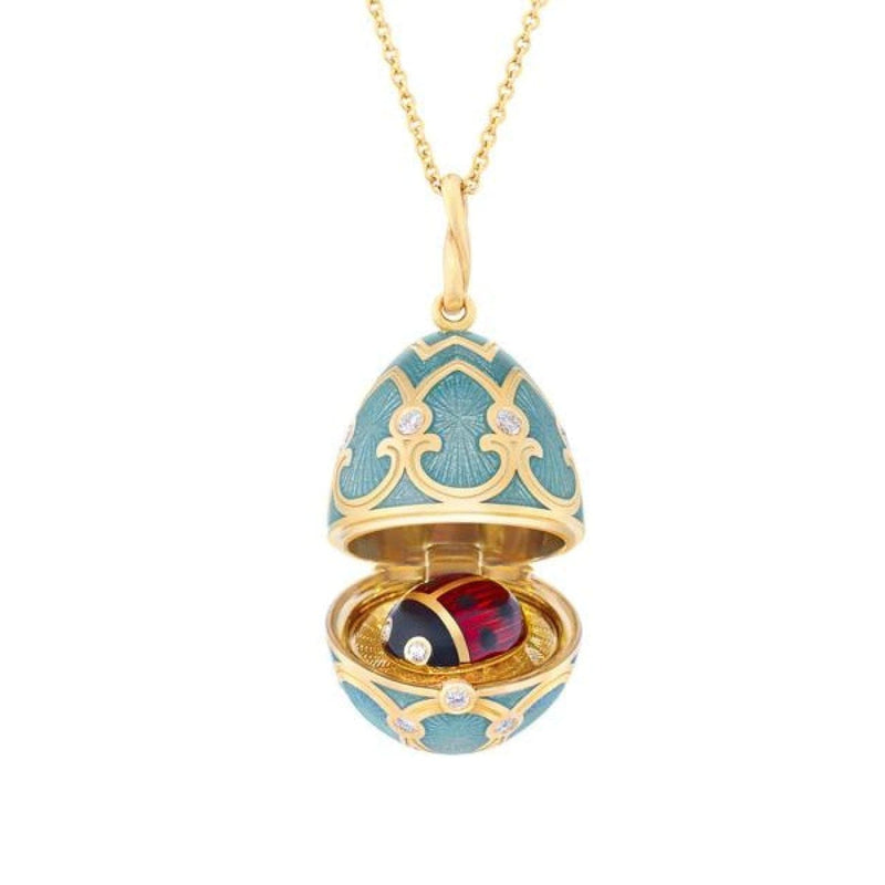 Fabergé Jewelry - Palais Tsarskoye Selo Turquoise Ladybird Locket | Manfredi Jewels